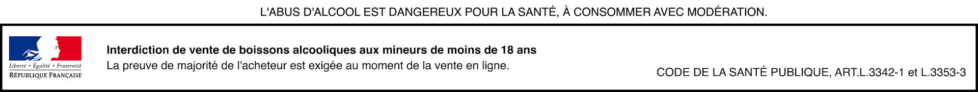 Bannière de prévention Alcool