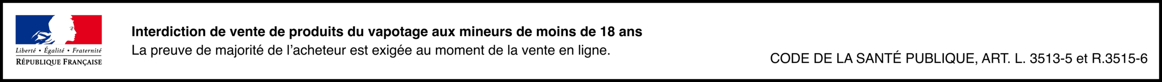 Bannière de prévention Vapoteuse